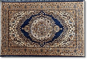 ペルシャ絨毯　クム産