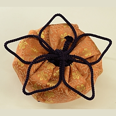 桔梗の花結び　仕覆　茶道具